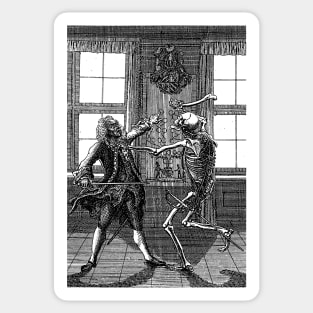 Dance of Death (the aristocrat) - Daniel Chodowiecki Sticker